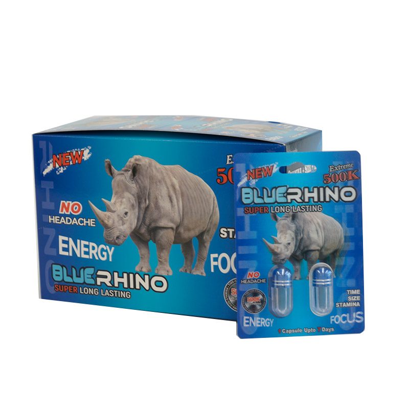 Rhino | Blue Rhino 500k Double 40 Pills Pack - Blue Rhino Pill